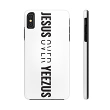 Load image into Gallery viewer, Jesus Over Yeezus Tough Phone Case (White) - Overwear Gear