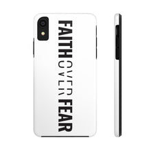 Load image into Gallery viewer, Faith Over Fear - Tough Phone Case (White) - Overwear Gear