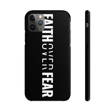 Load image into Gallery viewer, Faith Over Fear - Tough Phone Case (Black) - Overwear Gear