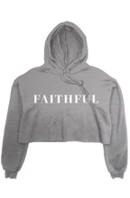 Load image into Gallery viewer, Faithful - Crop Fleece Hoodie - Overwear Gear