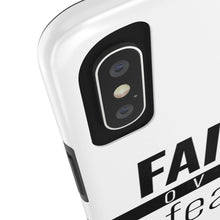 Load image into Gallery viewer, Faith Over Fear - Tough Phone Case (White) - Overwear Gear