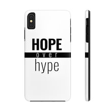 Load image into Gallery viewer, Hope Over Hype - Tough Phone Case (White) - Overwear Gear