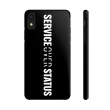 Load image into Gallery viewer, Service Over Status - Tough Phone Case (Black) - Overwear Gear