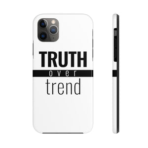 Truth Over Trend - Tough Phone Case (White) - Overwear Gear