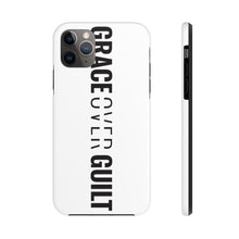 Load image into Gallery viewer, Grace Over Guilt - Tough Phone Case (White) - Overwear Gear