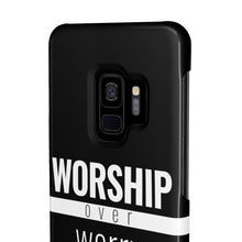 Load image into Gallery viewer, Worship Over Worry - Black Standard Statement Case - Overwear Gear