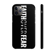 Load image into Gallery viewer, Faith Over Fear - Tough Phone Case (Black) - Overwear Gear
