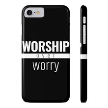 Load image into Gallery viewer, Worship Over Worry - Black Standard Statement Case - Overwear Gear