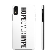 Load image into Gallery viewer, Hope Over Hype - Tough Phone Case (White) - Overwear Gear