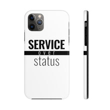 Load image into Gallery viewer, Service Over Status - Tough Phone Case (White) - Overwear Gear