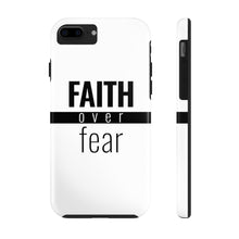 Load image into Gallery viewer, Faith Over Fear - Tough Phone Case (White) - Overwear Gear