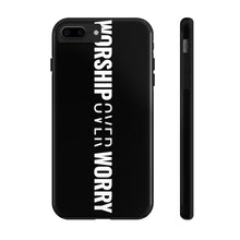 Load image into Gallery viewer, Worship Over Worry - Tough Phone Case (Black) - Overwear Gear