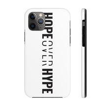 Load image into Gallery viewer, Hope Over Hype - Tough Phone Case (White) - Overwear Gear