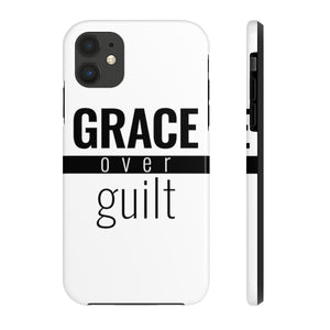 Grace Over Guilt - Tough Phone Case (White) - Overwear Gear