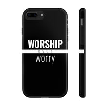 Load image into Gallery viewer, Worship Over Worry - Tough Case (Black) - Overwear Gear