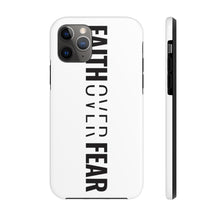 Load image into Gallery viewer, Faith Over Fear - Tough Phone Case (White) - Overwear Gear