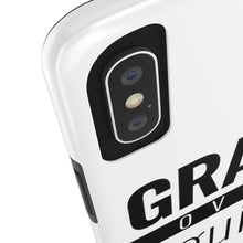 Load image into Gallery viewer, Grace Over Guilt - Tough Phone Case (White) - Overwear Gear