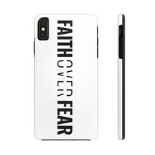 Load image into Gallery viewer, Faith Over Fear - Tough Phone Case (White) - Overwear Gear