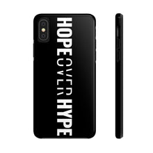 Load image into Gallery viewer, Hope Over Hype - Tough Phone Case (Black) - Overwear Gear