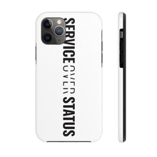 Load image into Gallery viewer, Service Over Status - Tough Phone Case (White) - Overwear Gear