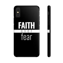 Load image into Gallery viewer, Faith Over Fear - Tough Case (Black) - Overwear Gear