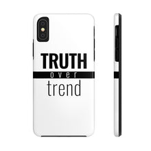 Load image into Gallery viewer, Truth Over Trend - Tough Phone Case (White) - Overwear Gear