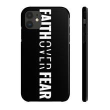 Load image into Gallery viewer, Faith Over Fear - Tough Phone Case (Black) - Overwear Gear