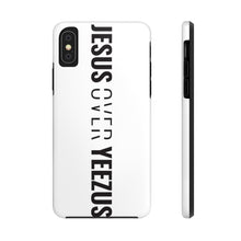Load image into Gallery viewer, Jesus Over Yeezus Tough Phone Case (White) - Overwear Gear