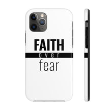 Load image into Gallery viewer, Faith Over Fear - Tough Phone Case (White) - Overwear Gear