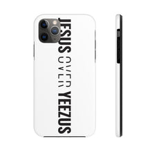 Load image into Gallery viewer, Jesus Over Yeezus Tough Phone Case (White) - Overwear Gear