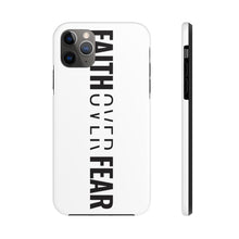 Load image into Gallery viewer, Faith Over Fear - Tough Phone Case (White) - Overwear Gear