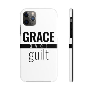 Grace Over Guilt - Tough Phone Case (White) - Overwear Gear