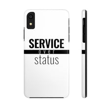 Load image into Gallery viewer, Service Over Status - Tough Phone Case (White) - Overwear Gear