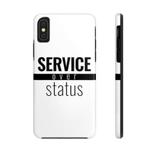 Load image into Gallery viewer, Service Over Status - Tough Phone Case (White) - Overwear Gear