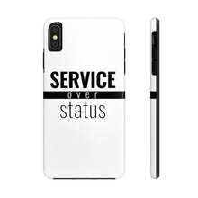 Load image into Gallery viewer, Service Over Status - Tough Phone Case (White) - Overwear Gear