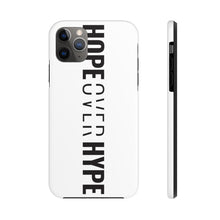 Load image into Gallery viewer, Hope Over Hype - Tough Phone Case (White) - Overwear Gear