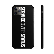 Load image into Gallery viewer, Service Over Status - Tough Phone Case (Black) - Overwear Gear