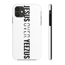 Load image into Gallery viewer, Jesus Over Yeezus Tough Phone Case (White) - Overwear Gear