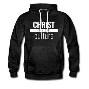 Christ Over Culture - Premium Hoodie - charcoal gray
