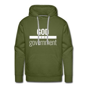 God Over Government - Premium Hoodie - olive green