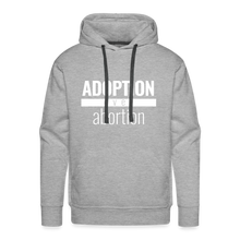 Load image into Gallery viewer, Adoption Over Abortion - Premium Hoodie - heather grey