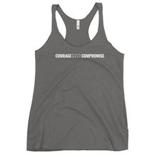 Load image into Gallery viewer, Courage Over Compromise - Women's Racerback Tank - Overwear Gear