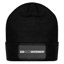 Load image into Gallery viewer, God Over Government - Patch Beanie - black