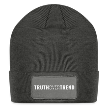 Load image into Gallery viewer, Truth Over Trend - Patch Beanie - charcoal grey