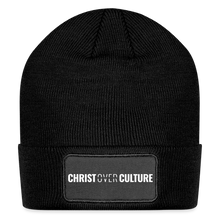 Load image into Gallery viewer, Christ Over Culture - Patch Beanie - black