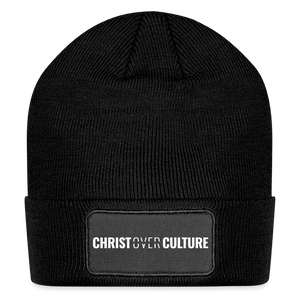 Christ Over Culture - Patch Beanie - black