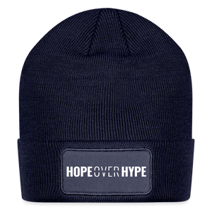 Hope Over Hype - Patch Beanie - navy