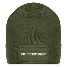 Load image into Gallery viewer, God Over Government - Patch Beanie - olive