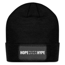 Load image into Gallery viewer, Hope Over Hype - Patch Beanie - black