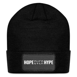 Hope Over Hype - Patch Beanie - black